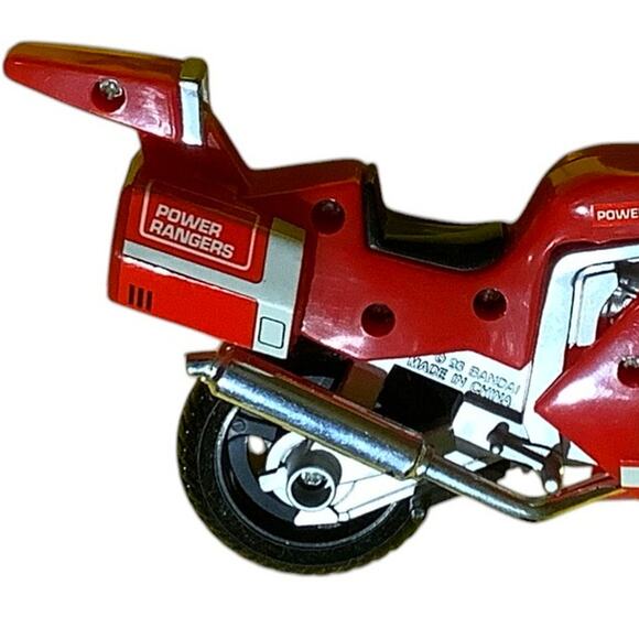 Bandai 1993 MMPR Power Ranger Dino Cycle, Red Vehicle Zord System Tyrannosaurus. - Picture 3 of 6